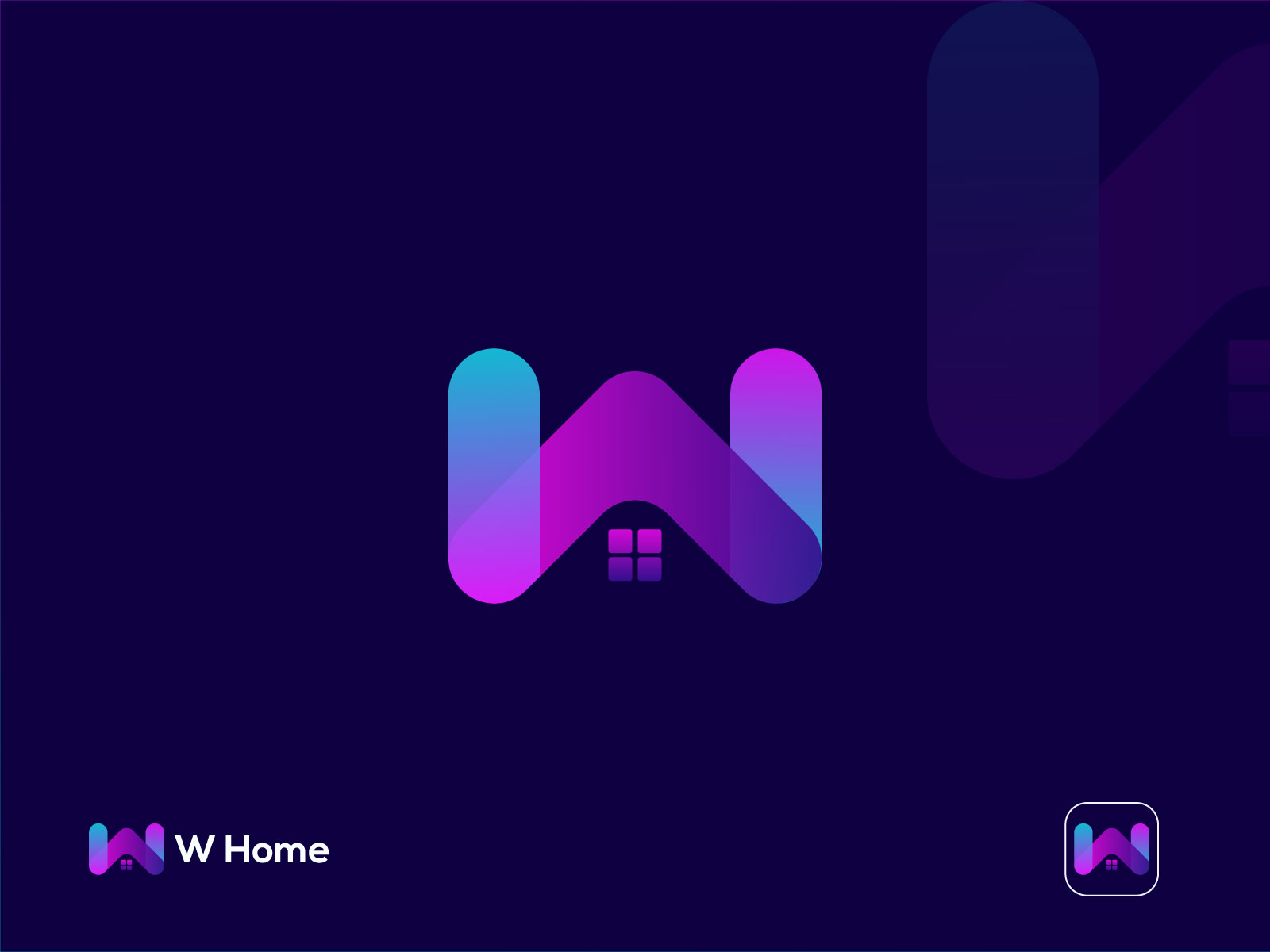 Dribbble - w-home-logo.jpg by Ranas Art