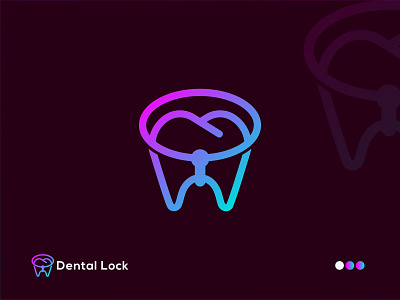 dental lock abstract logo business logo colorful logo creative logo dental lock dental logo design flat logo logo logo and branding logo design logotype minimal logo minimalist logo modern creative modern dental lock logo modern logo unique logo