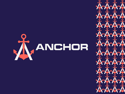 modern anchor logo