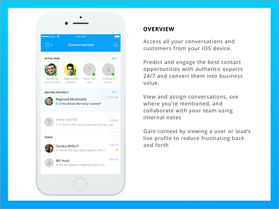 Agent conversation app