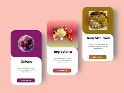 Ingredient menu app branding design figma mobile ui ux