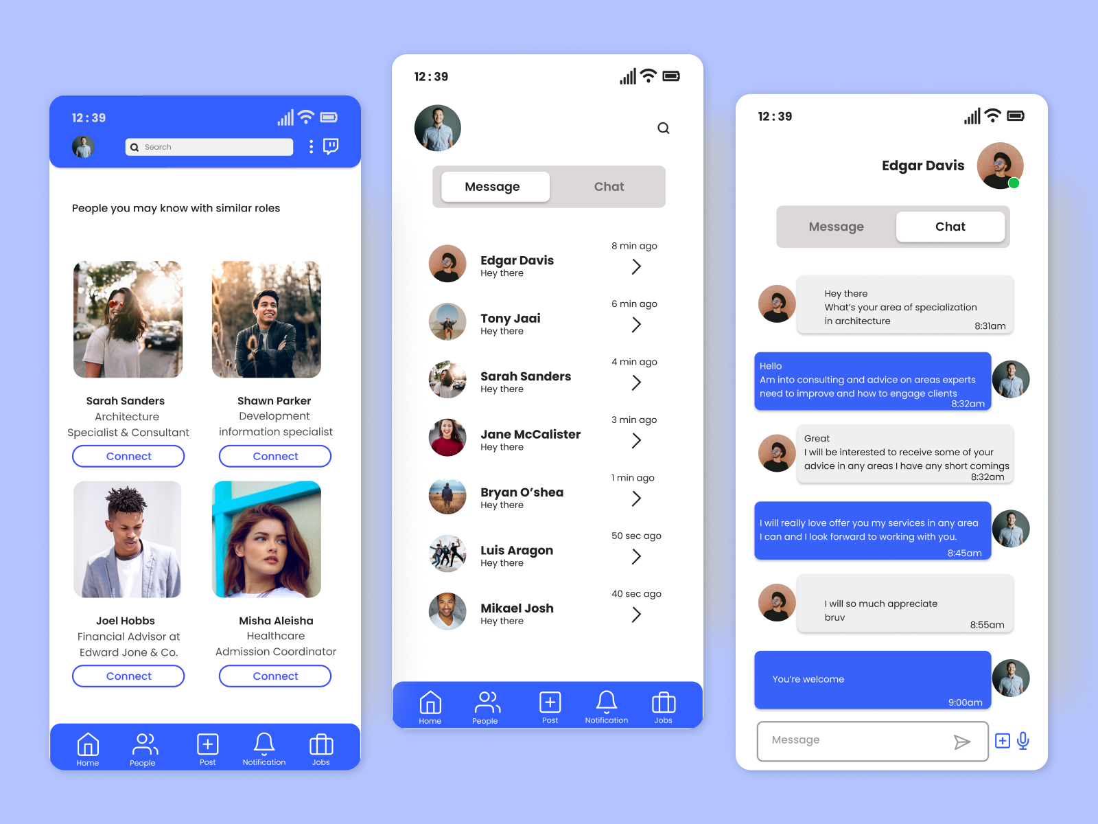 App for chatting by Henry Hernandez on Dribbble