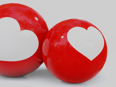 Love Ball 3D Icon 3d 3d design 3d icon design emot emoticon graphic design icon like like icon love icon ui ux