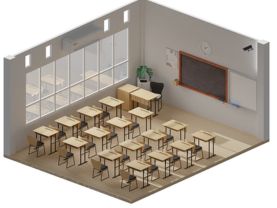 Lowpoly Classroom 2