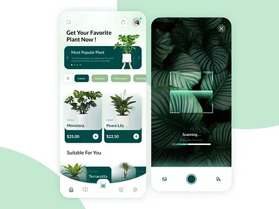 PlantShop Mobile App graphic design mobileapp plant plantapp plantdesign plantmobileapp plantshop ui uidesign uiplant uiux userinterface