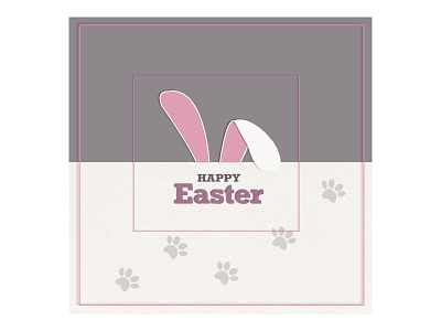 Eastercard design easter easter bunny easter egg eastercard illustration minimal vector