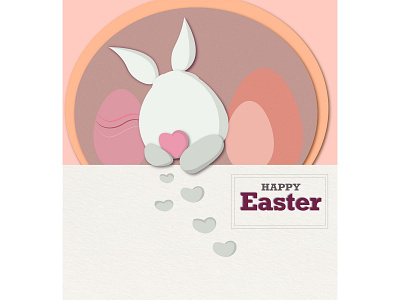 Happy Easter design easter easter bunny easter egg eastercard illustration vector