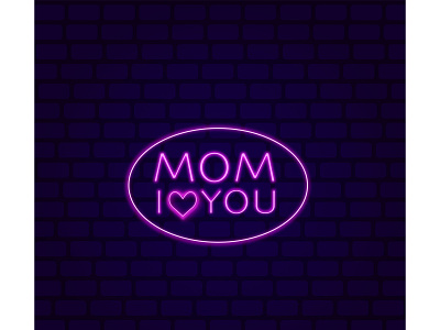 Mothers Day mom mother mothers mothers day mothersday neon neon light neon sign vector