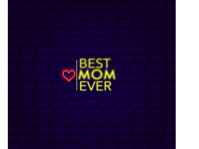 Mothers day2 love love day mom mother day mothers day mothersday neon neon light neon lights neon sign vector