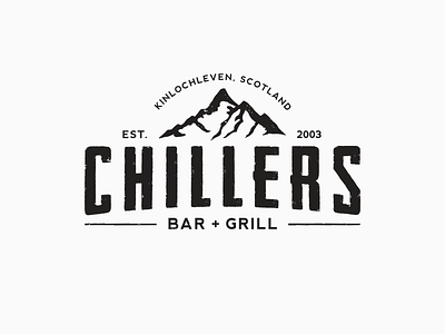 Chillers Bar & Grill adobe branding design graphic design illustrator logo logo design scotland vector