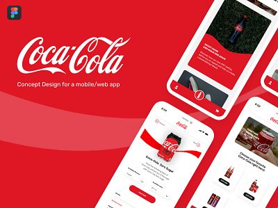 Coca-Cola design concept app design branding coca cola concept design figma inspiration ios ios app redesign ui web design