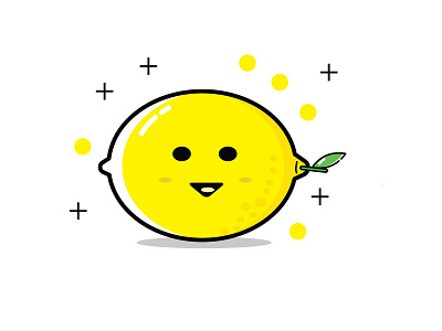 Lemon icon kawaii