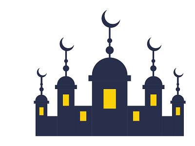 Mosque Flat Design arcitecture design fasting flat flat design flat icon icon icons illustration logo mosque ramadan vector