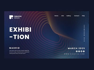 Exhibition landing page