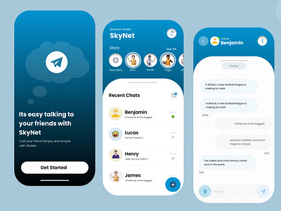 SkyNet-Chat App Concept Design