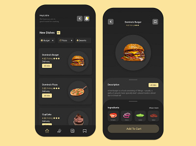 Smart Food App Design app branding design graphic design ui ux