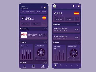 Sustainable Banking App design app branding design graphic design ui ux