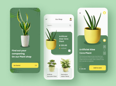 Plant App Design app branding design graphic design ui ux