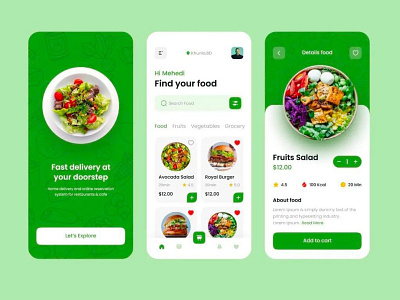 Delivery App Design app branding design graphic design ui ux