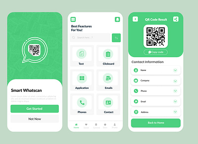 QR Code Mobile app app branding design graphic design logo ui ux