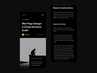 Axilis - Agency Website - Blog Post - Mobile