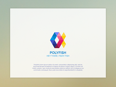 Polyfish Logo fish flat geometric logo low poly lowpoly minimal poly triangle