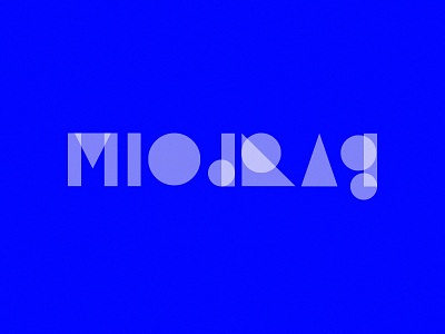 Shape Text - Miodrag blue circle flat material minimal rectangle triangle