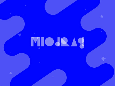 Shape Text - Miodrag - Version 2 blue circle flat material minimal rectangle triangle