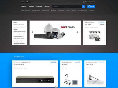 Security Equipment Web Store bootstrap clean layout material minimal web web design webdesign website