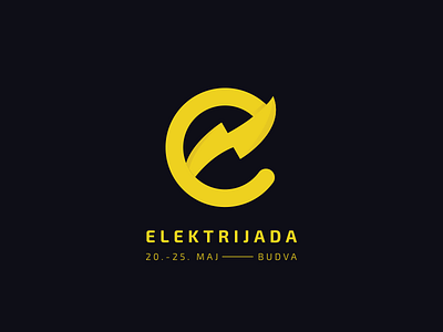 Elektrijada 2017 - Logo bolt electric electro electronic logo sport storm student tournament