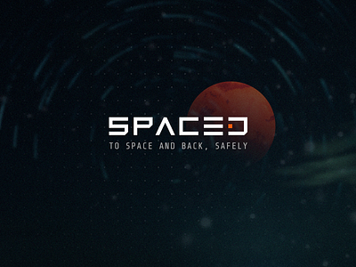 SPACED Logo | #SPACEDchallenge abstract branding logo space spaced spaced logo typography