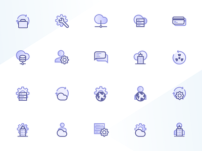 Icon Set - Mainstream cloud fill hosting icon icon pack mainstream pack stroke