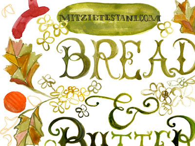 Bread and butter pickles color editorial hand illustrated illustration lettering mitzie pickles recipe testani water