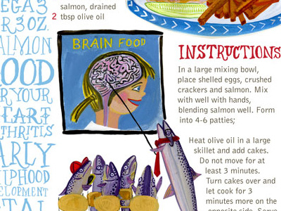 Smart cakes illustrated recipe 3 dinner kids mitzie nutrition omega recipe salmon science stem testani