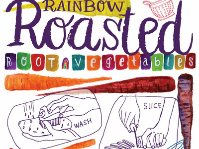 Rainbow Roasted Root Vegetables