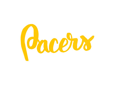 Pacers brush lettering calligraphy indiana pacers nba tombow typography
