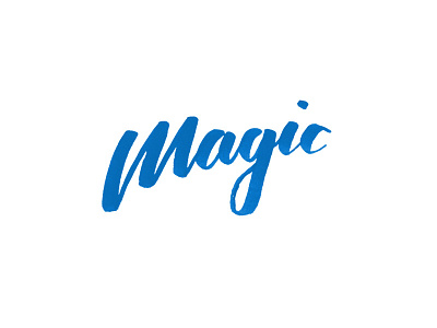 Magic brush lettering brush pen calligraphy magic nba orlando magic tombow