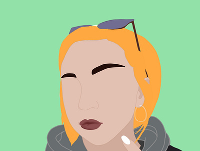 Image011 illustration персонаж плакат портрет сэлфи трассировка