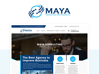 Maya Consulting Website design figma ui