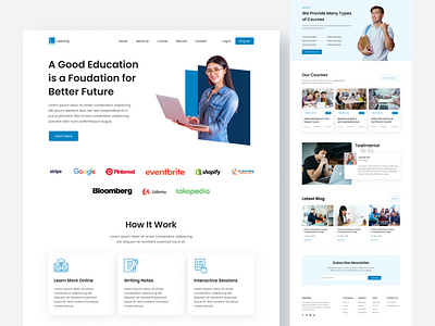 Online Education Course Landing Page