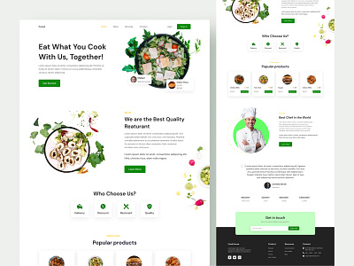 Food Landing Page Design