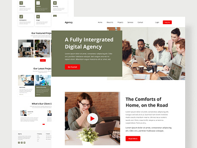 Digital Agency Landing Page Design agency web branding design designer digital agency web design ui designer ui experience uiux user experience ux designer web design web design case study web design experience