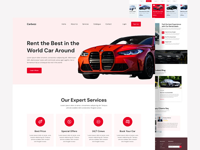 Car Rental Services Website Design