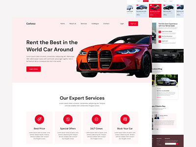 Car Rental Services Website Design