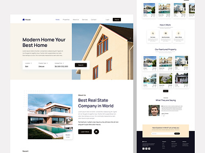 Real Estate Landing Page Design