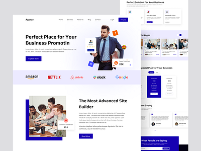 Digital Agency Landing Page Design branding design designer digital agency web page ui ui experience ui expert uiux uiux designer user experince user interface web design web designer web experince web expert web landing page design web page design