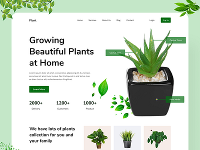 Plant Landing Page Design