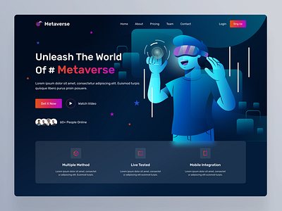 Landing Page - Metaverse