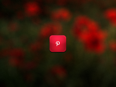Pinterest icon iphone pinterest red