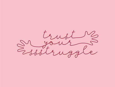 LOGO TrustYour Ssstruggle Podcast branding design logo podcast typography